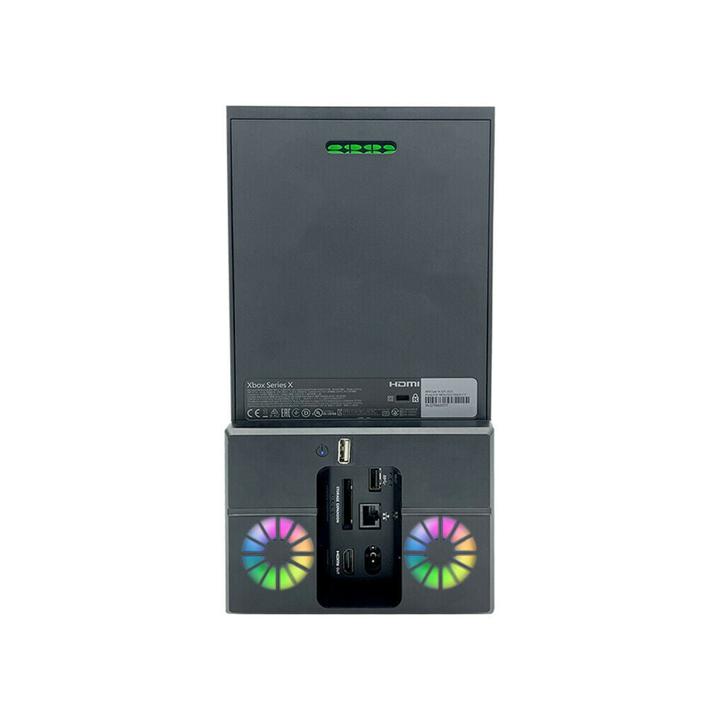 For Xbox Series X Dual Controller Charger Colorful Discoloration Cooling Fan