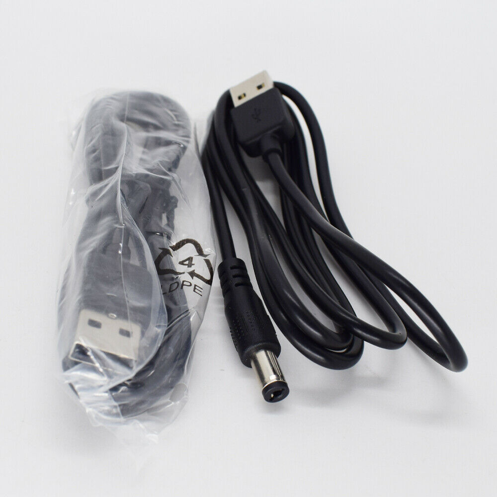 50pcs 1M/3.3FT USB 2.0 Male to 5.5x2.1mm Male 20AWG DC Power Charger Cable