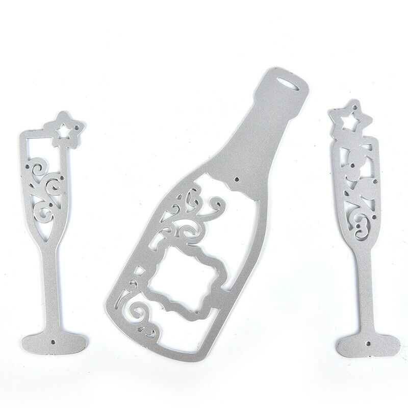 1PC Wine Bottle Metal Cutting Die For Photo Album Paper Cards Decor joJCAUB TL