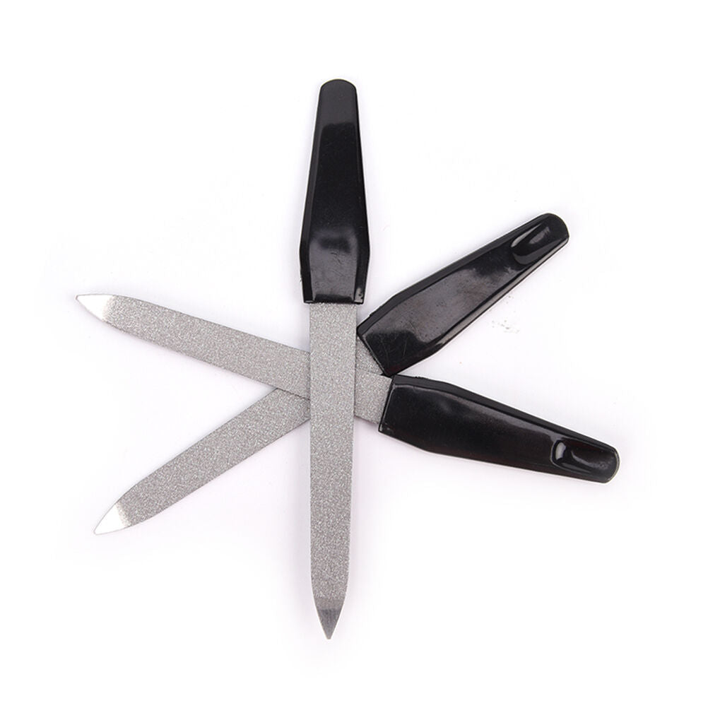 12.5cm Stainless Steel Metal Nail Art File Manicure Pedicure Tool Nail Files .DD
