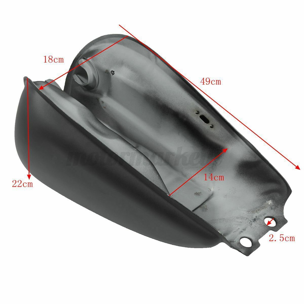 Cafe Racer Petrol Fuel Gas Tank 9L / 2.4 Gal Matte Black For Suzuki GN125