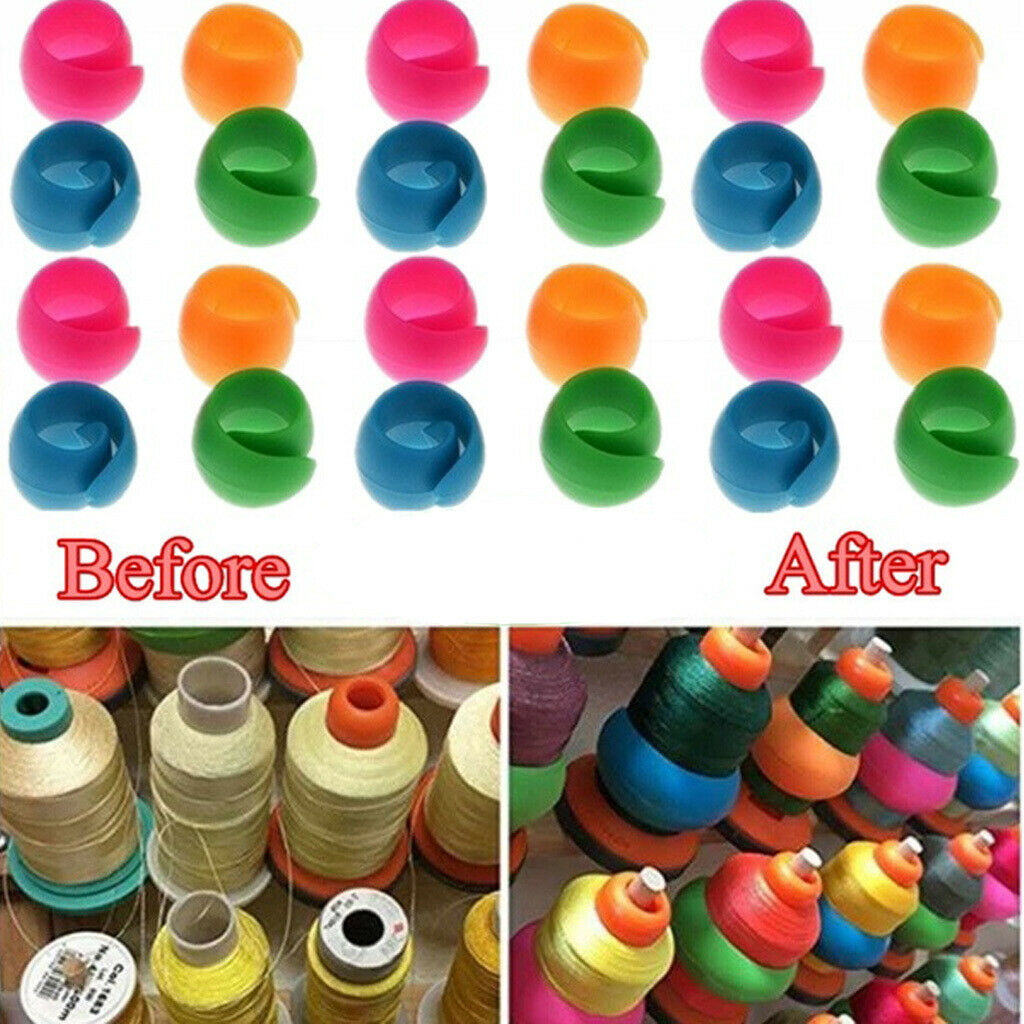 48 Pieces Color Spool Holder, Thread Spool Holder, Thread Spool Clip,