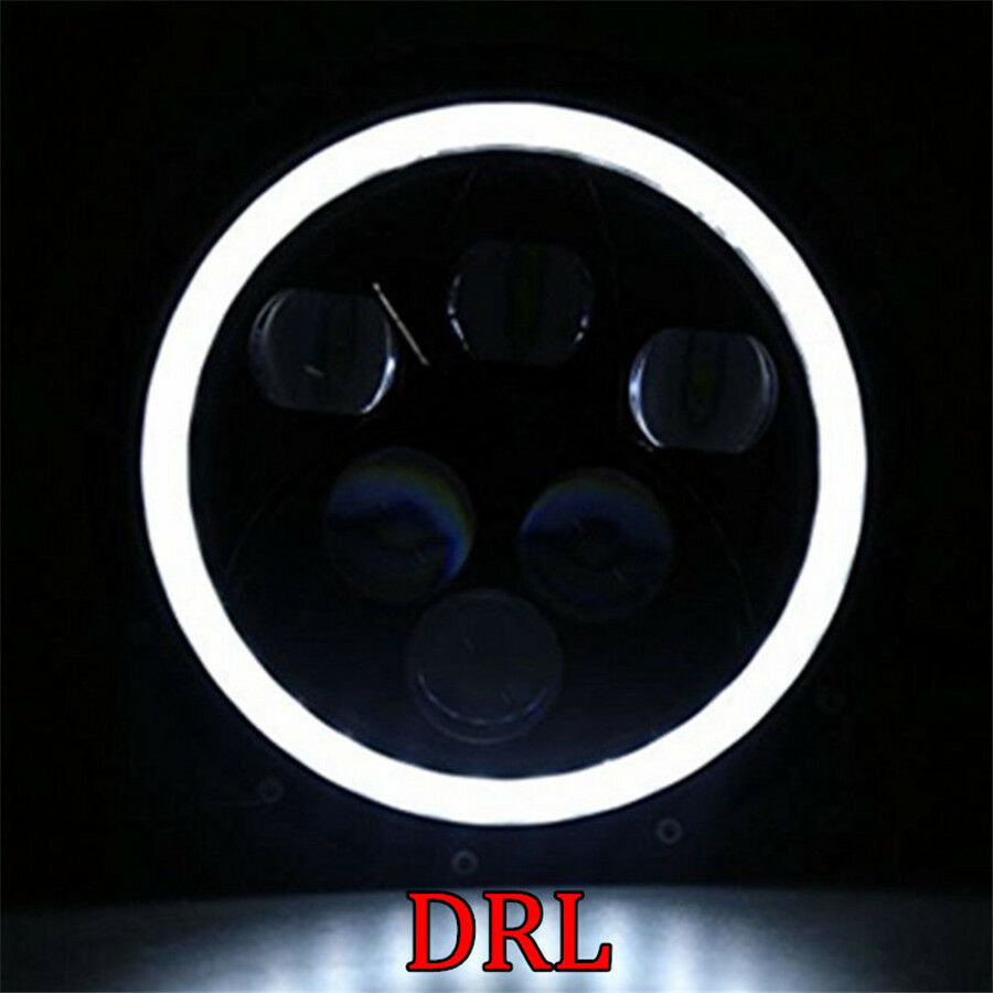 1x 7" 60W Led Headlight Hi/Low Beam Headlamp Light For Jeep Wrangler TJ/LJ/CJ/JK