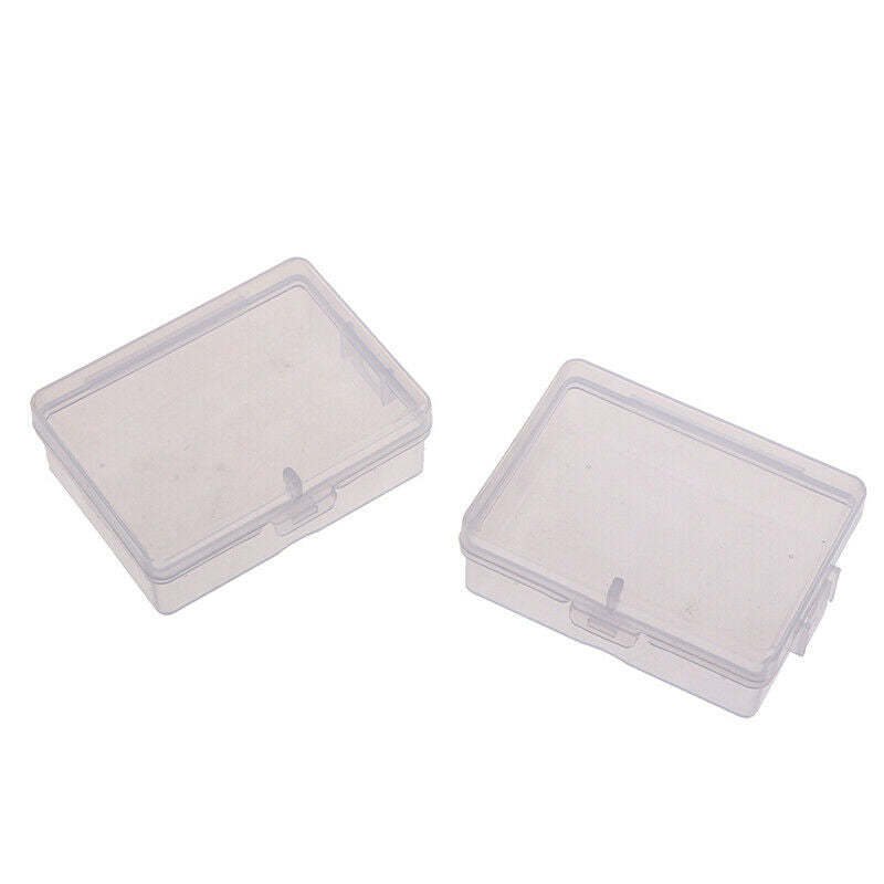 2pcs Transparent Chapter Box Hanging Box Mini Key Photo Boxes Home Storag.l8