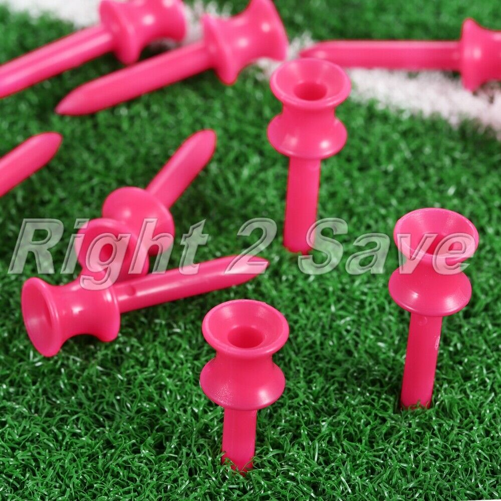 41mm 100Pcs Plastic Step Down Golf Tees Graduated Castle Tee Training Practice