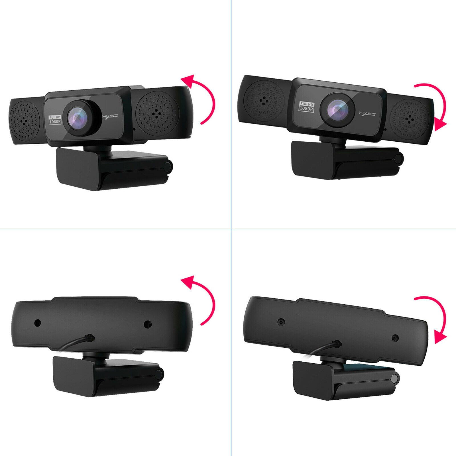1080P Business Web Camera HD 95Â° Wide Angle for Laptop Conferencing Gaming