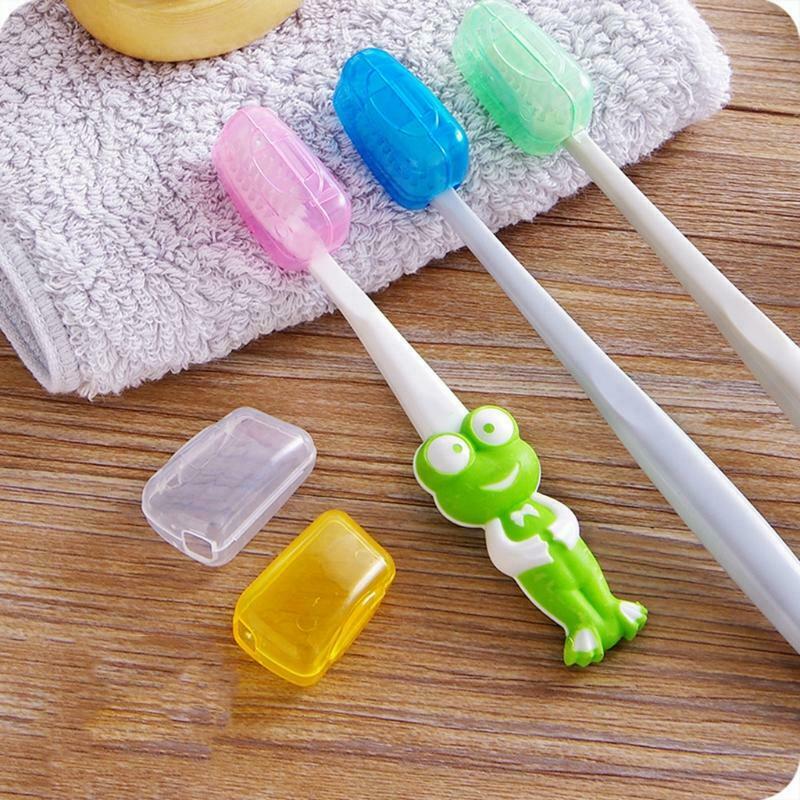 5Pcs Portable Toothbrush Head Cover Case for Travel Hiking Camping Box Case