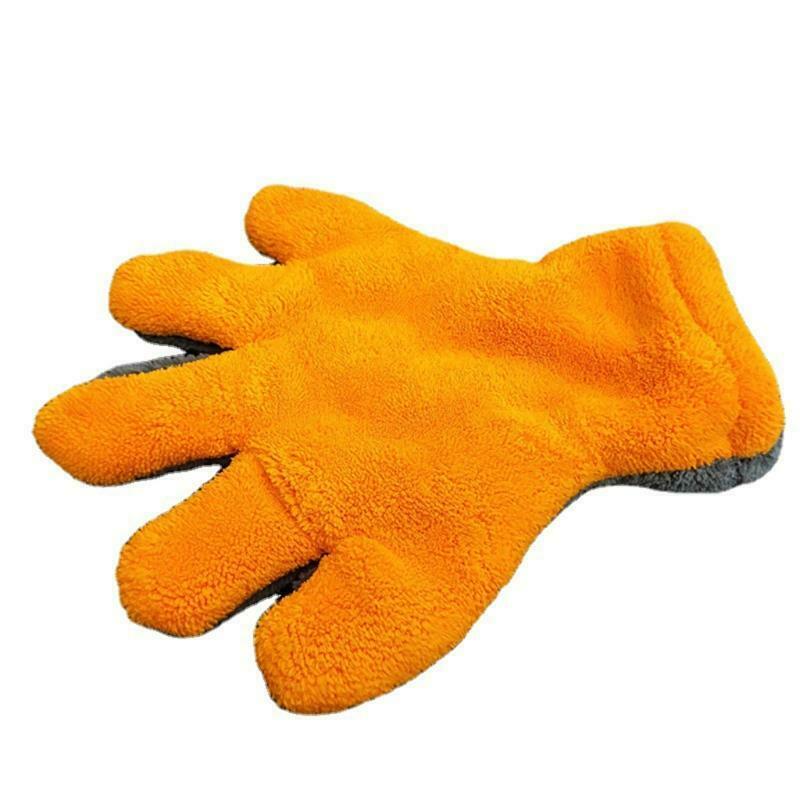 Gray + Orange High-quality Microfiber Car Washing Machine Cleaning Wash Car