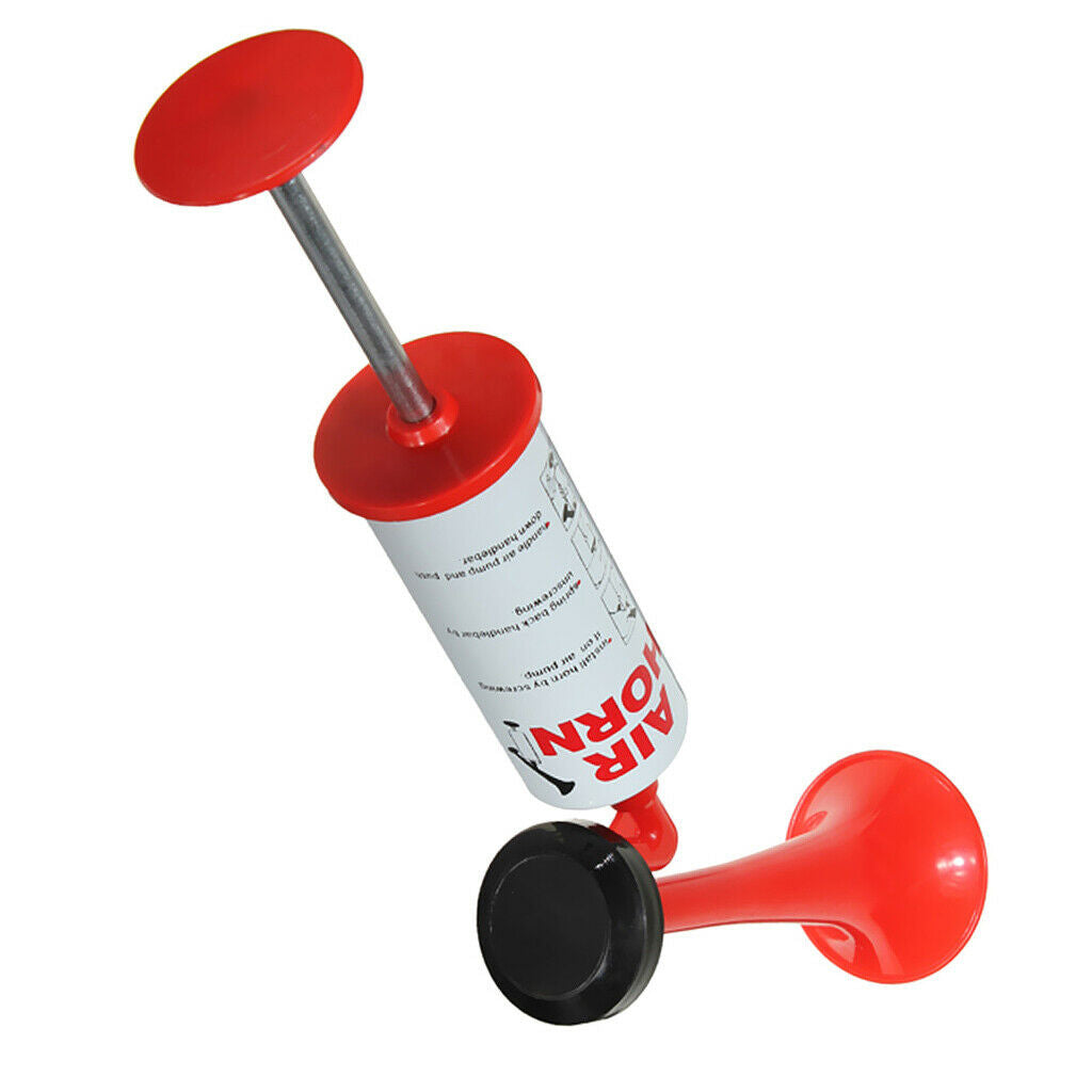2 lot Hand Held Push Pump Up Air Horn Required for Sports Boating Warning