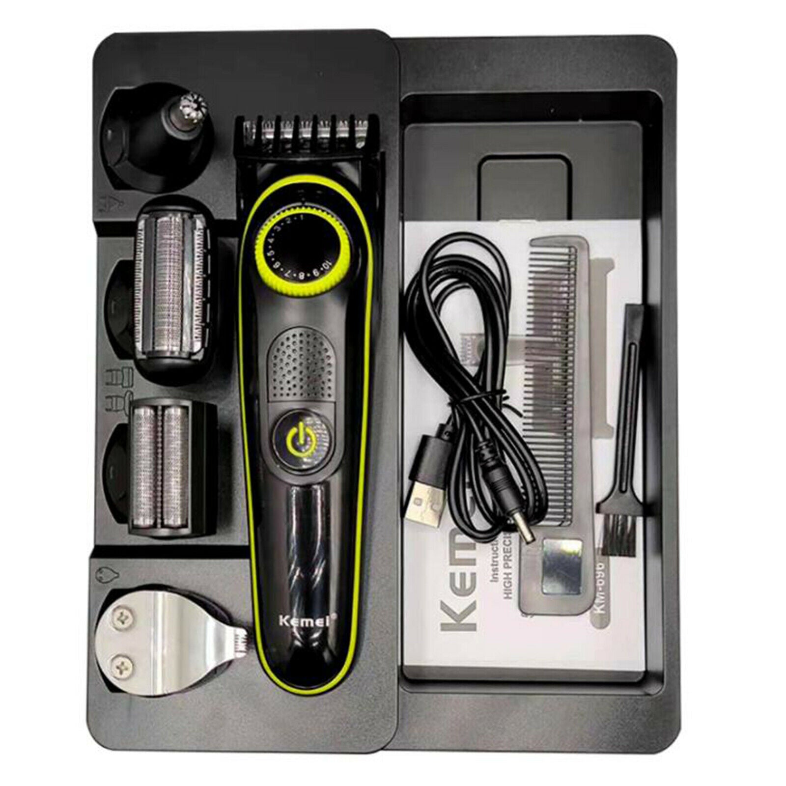 Electric Hair Clippers Cordless Handy Shaver Razor Set for Men Kids Barber