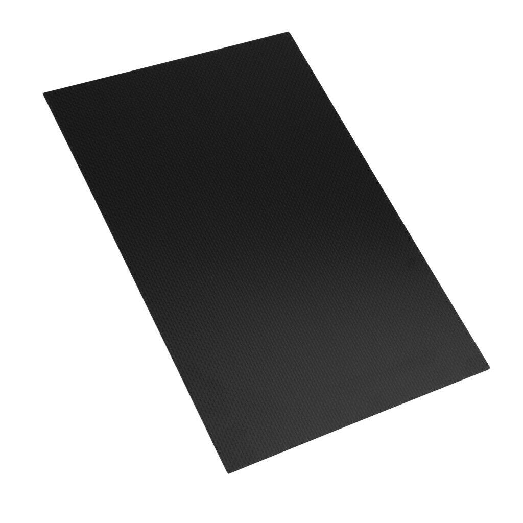 Black 100% Carbon Fiber Plate Panel 200x300mm 0.5-3.0mm Matte 200x300x1.5mm