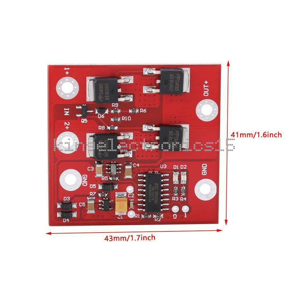 1PCS DC 12V 8A Dual-Sources Automatic Transfer UPS Switch Battery Power Supply