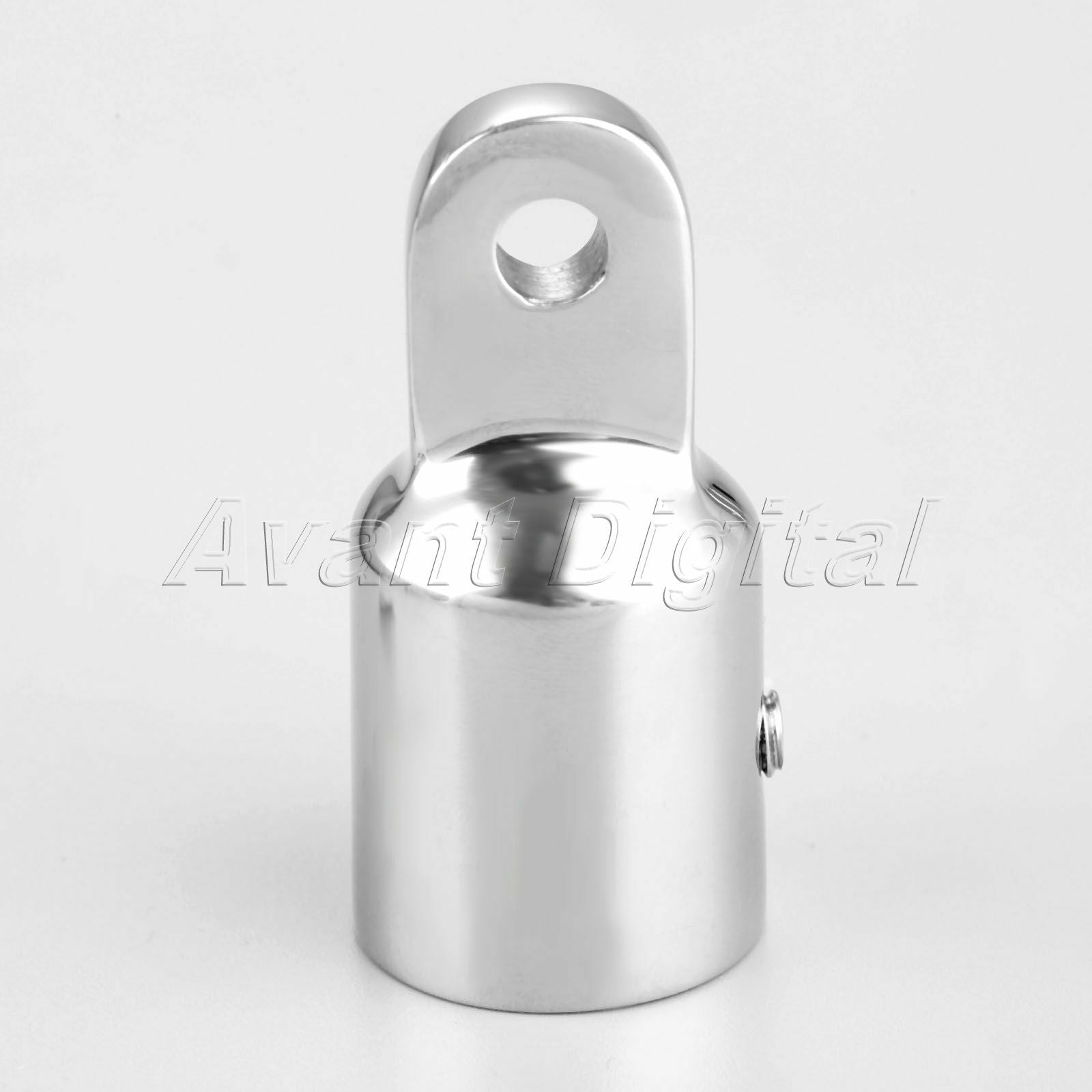 Stainless Steel Boat Hardware Marine 2 Pcs Eye End Cap for 3/4" / 20mm Pipe Tube