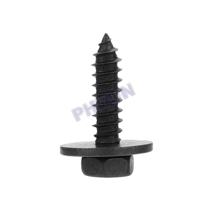 50Pcs Metal Car SUV Screws Retainer Clips 8mm Hex (5-21.5mm) Repair Accessories