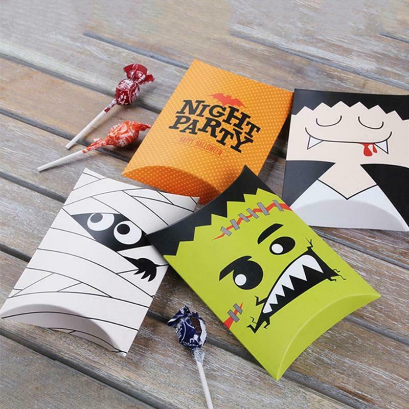 Halloween Advent Calendar Paper Candy Bags 24 Days Pumpkin Demon Mummy Candy Bag