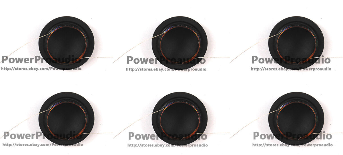 6 pcs 25.4mm 25.5mm (1") silk diaphragm dome Tweeters voice coil 8ohm