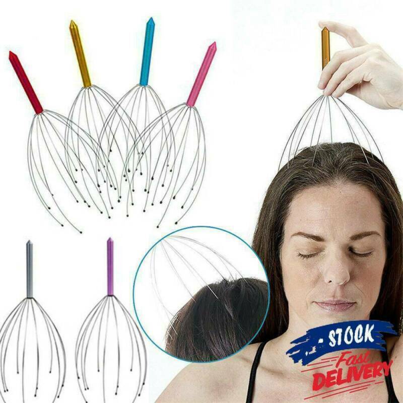 Head Neck Scalp Massager Massage Octopus Equipment Stress Release Relax Tools//
