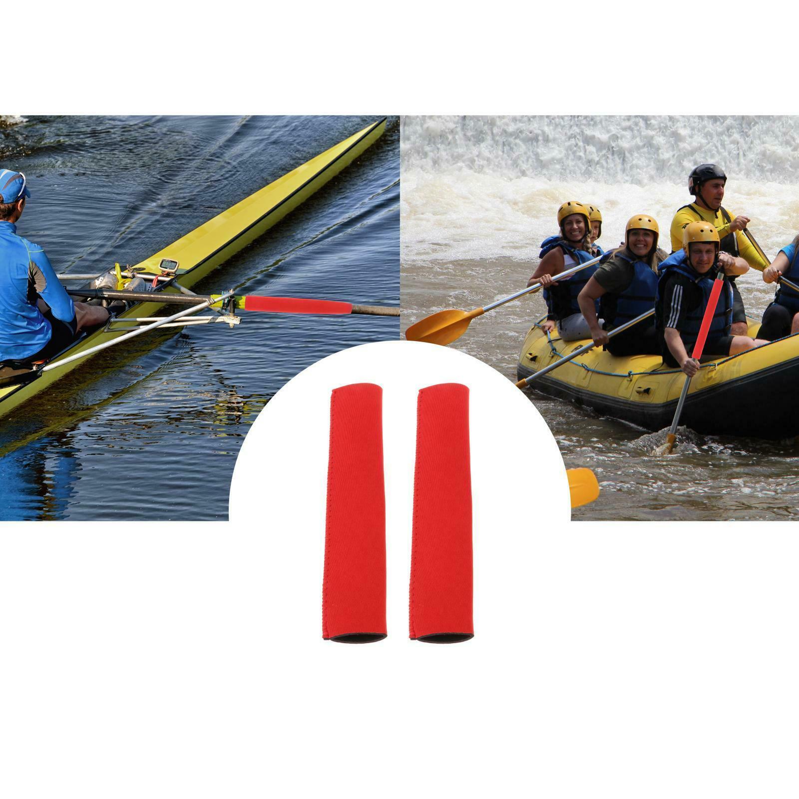 Non-slip Paddle Grip 25cm Canoe Paddles Shaft Rowing Boat Sleeves Accs Red