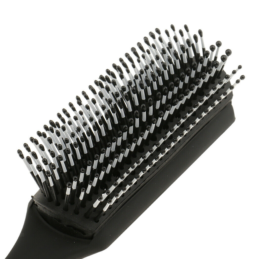 Hairbrush Plastic Antistatic Hair Styling Hairbrush - Black, #B