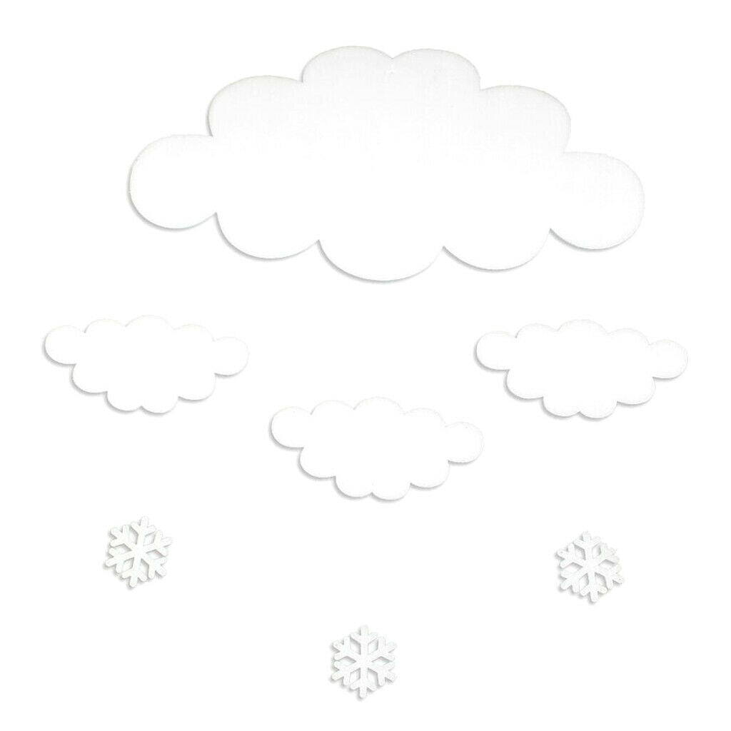 Merry Christmas Foam Cloud Shape DIY Christmas Accessories