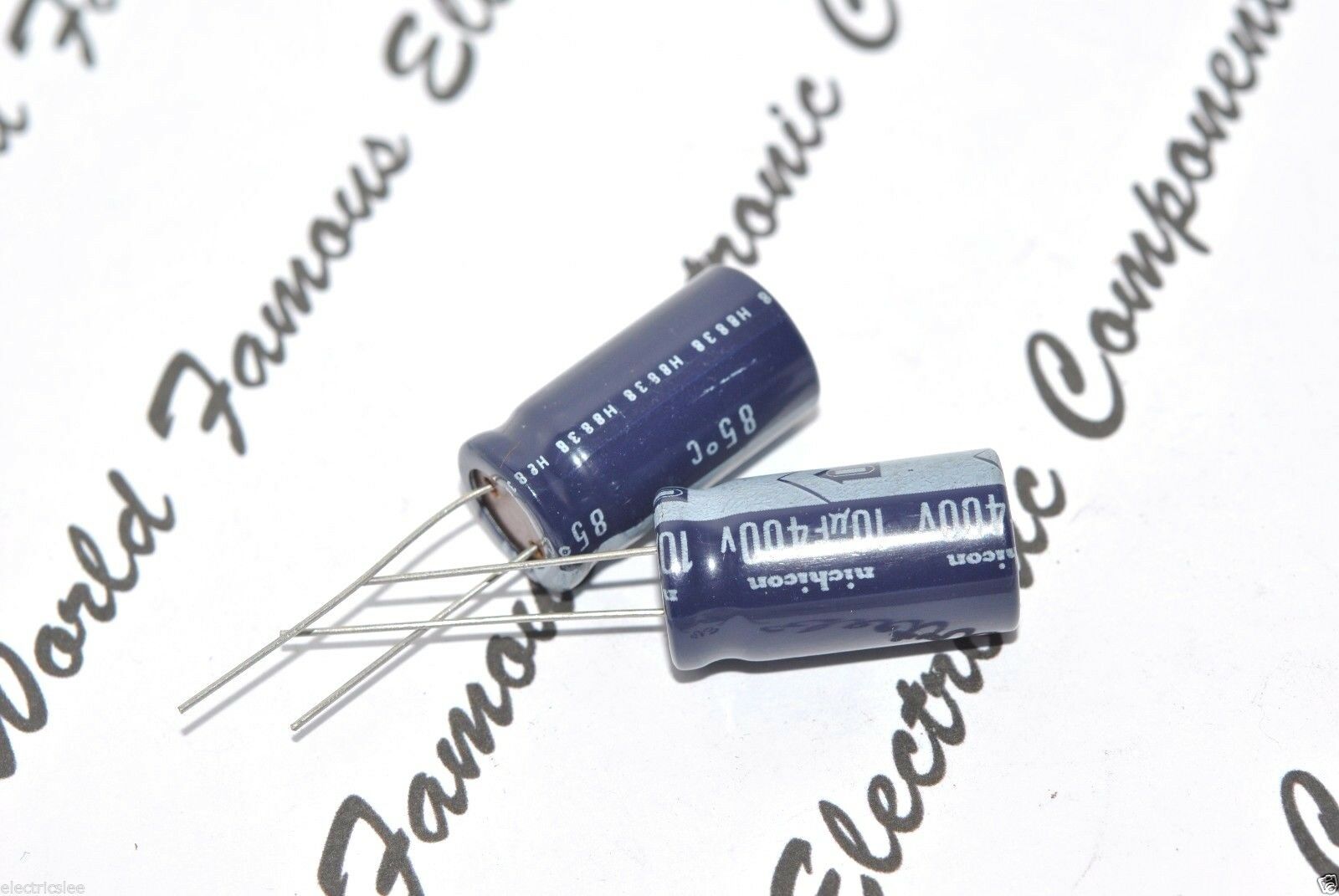 10pcs - NICHICON 10uF(10µF) 400V Radial Electrolytic Capacitor - JAPAN