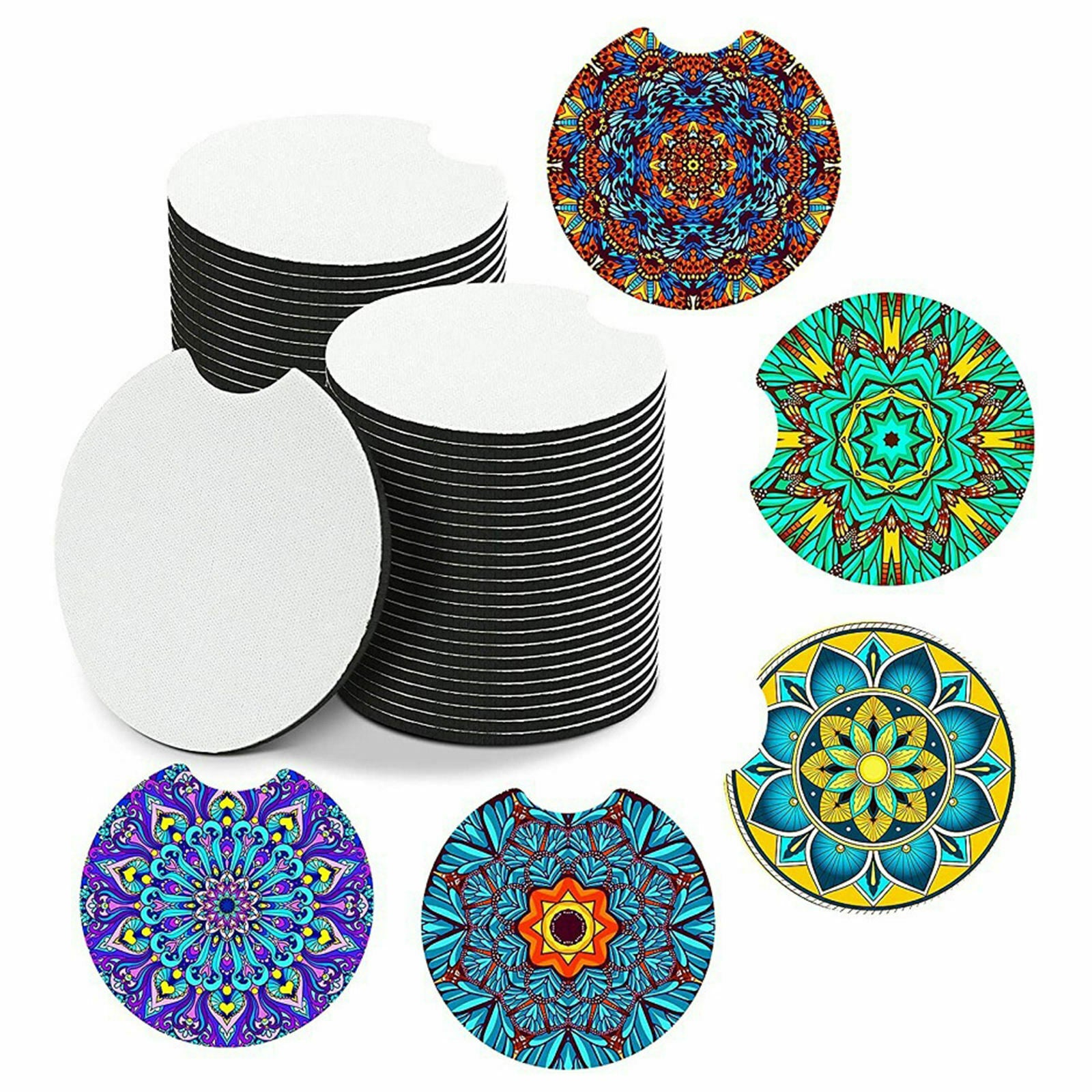 50 X Sublimation Cup Coasters Blank  Transfer for Malprojects DIY