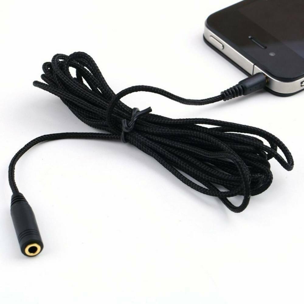 1.5m 3.5mm Jack Male to Female Audio Aux Extension Cord Headphone Cable Extender