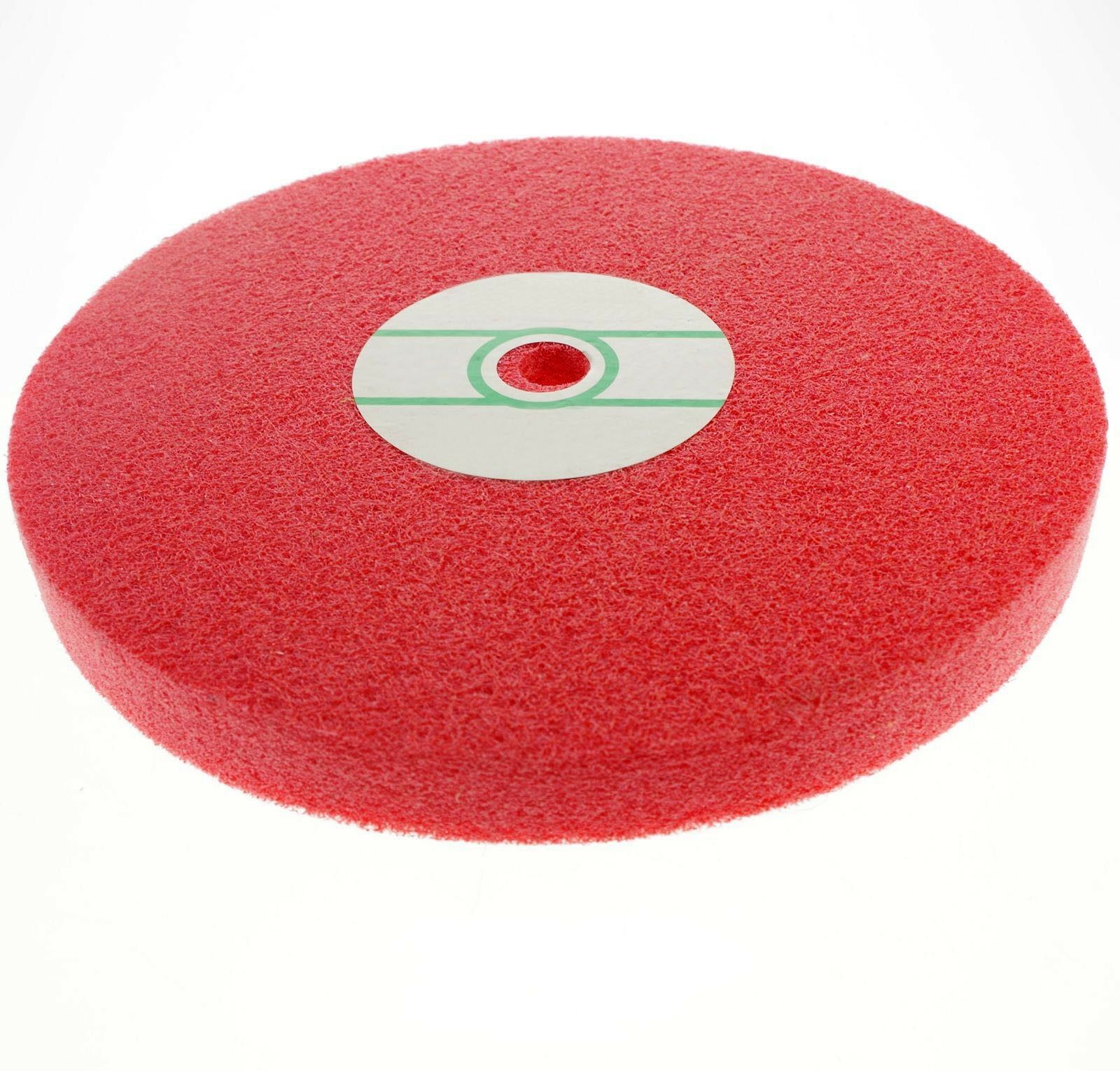 Fiber Polishing Buffing Wheel 320# Grit Nylon Abrasive 300mm Dia 50mm 9P Hardnes