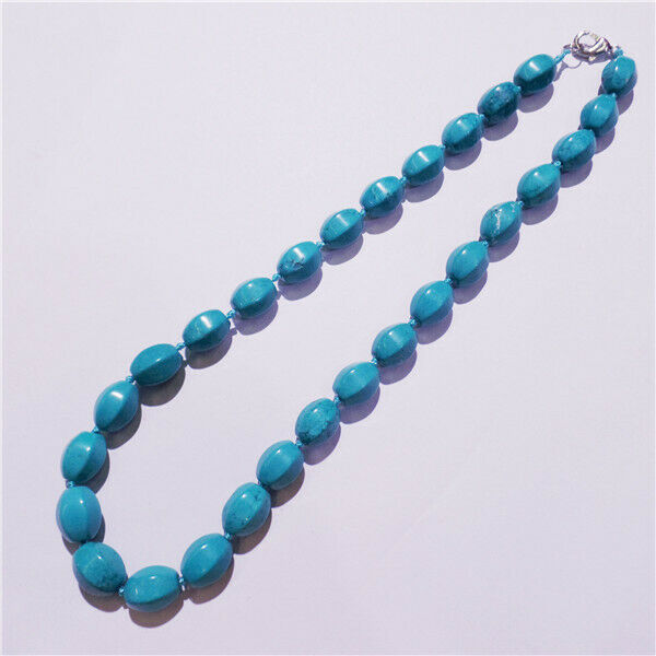 1 Strand 14x10mm Green Turquoise Faceted Lantern Beads Handmade Necklace HH9204