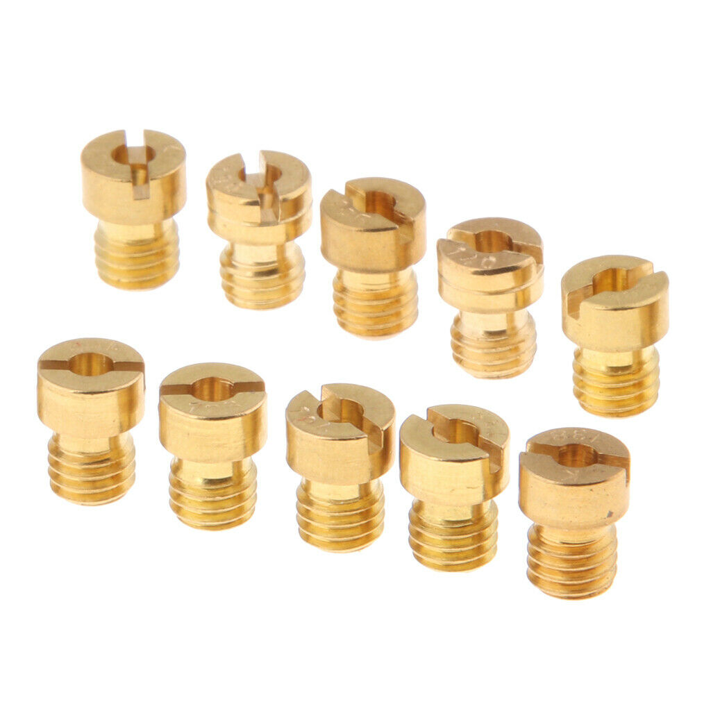 10x M5x8mm Carburetor Main Jet Kit Part For  PWK OKO KOSO 125-140