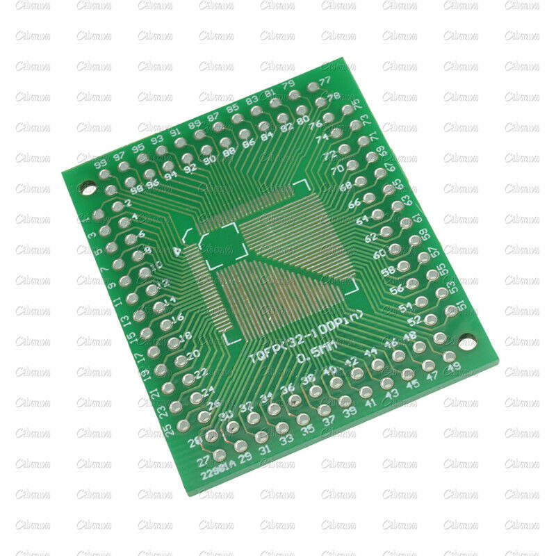 5Pcs TQFP/QFP/LQFP/FQFP 32/44/64/80/100 To DIP Adapter PCB Board Converter
