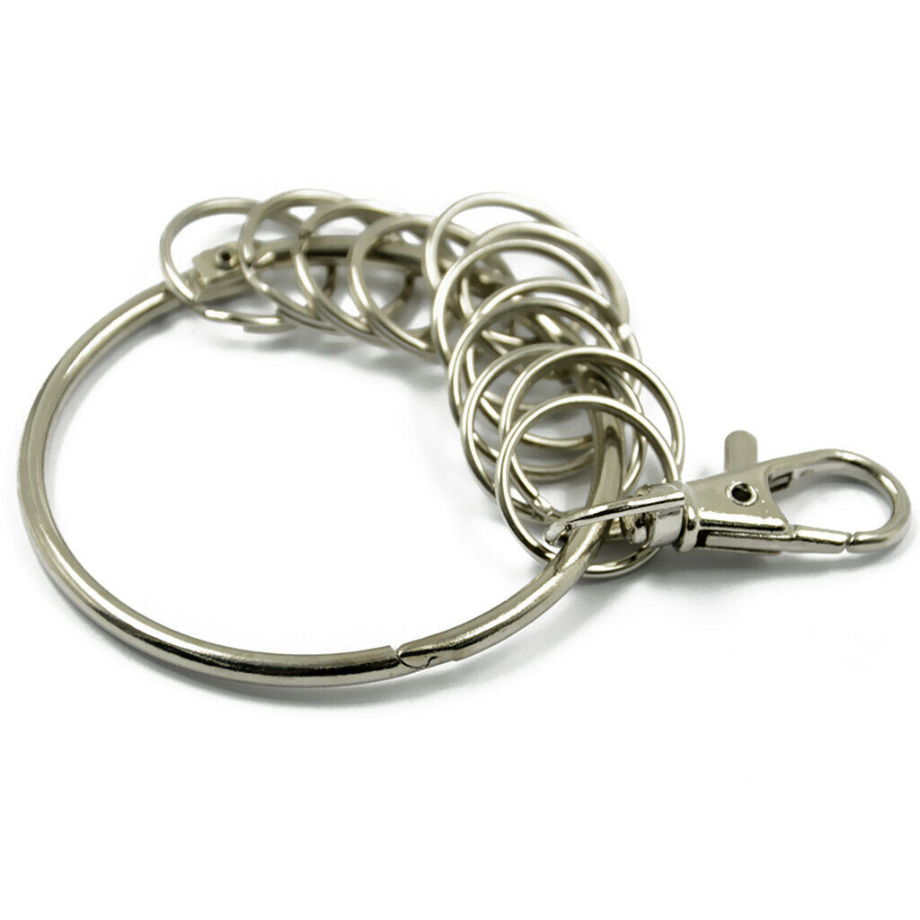 Sturdy Metal Jump Rings Keychains for Jewelry Necklace Earring Making Crafts