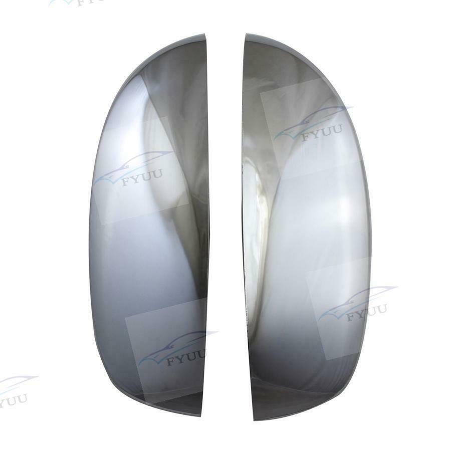For Chevy Silverado Sierra 07-14 2pc Chrome Side Mirror Cap Top Half Cover LH RH