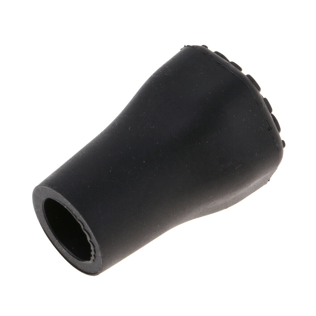 Rubber Trekking Poles Tips - Replacement Pole Tip Protectors for Hiking Sticks,