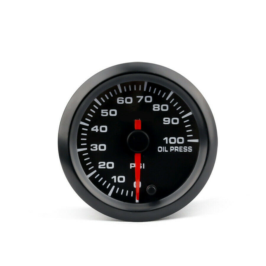 2 inch 52MM Universal 12V Automotive Oil Pressure Gauge LED Display ABS Material