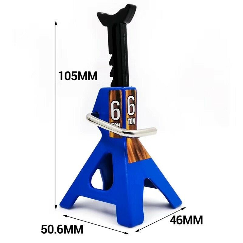 Metal Jack Stands 6 Ton Height Adjustable for 1/10 RC Cler Truck Car 4 SCX10 SL9