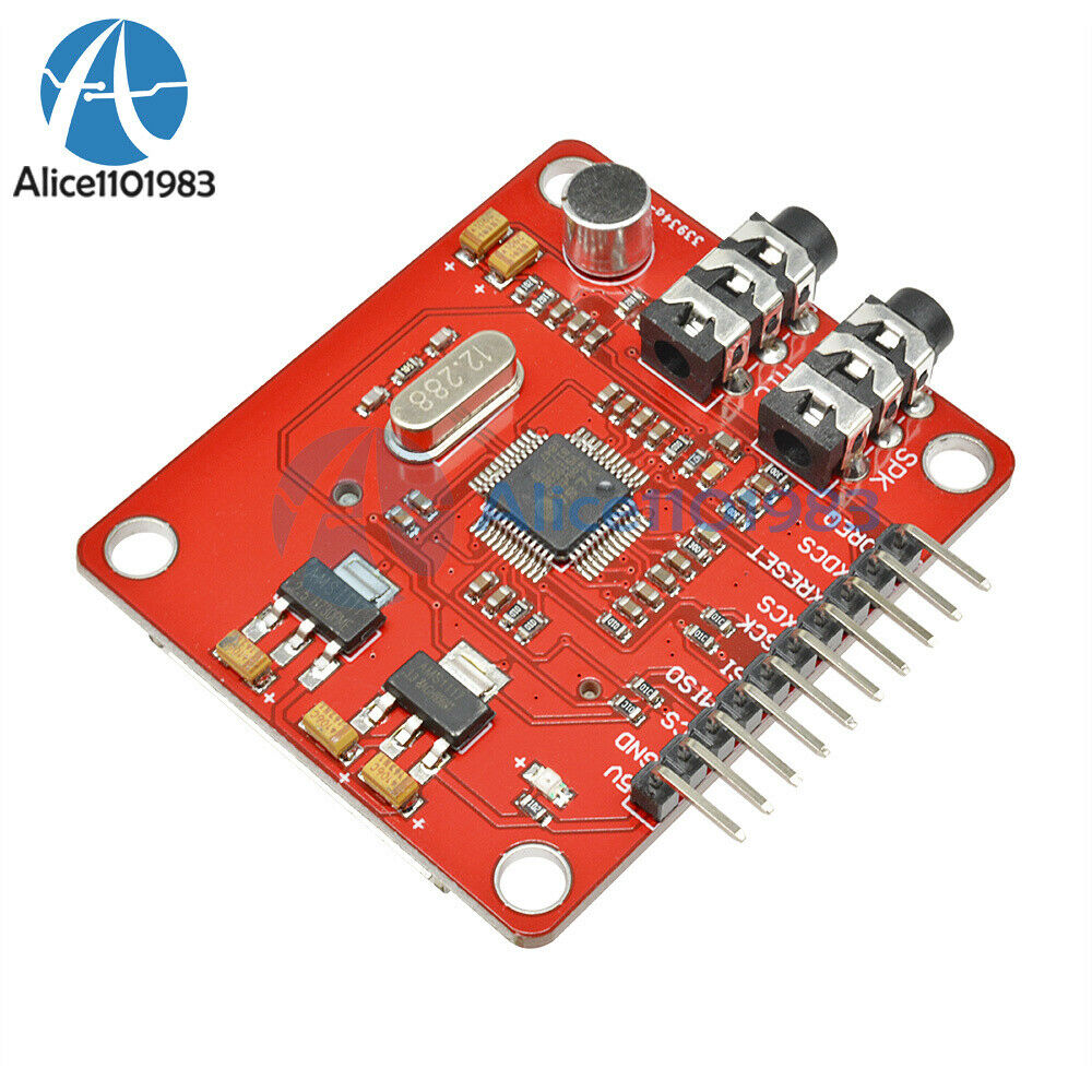 2PCS VS1053 MP3 Module w/ Card Slot VS1053B Ogg Real-time Recording For Arduino