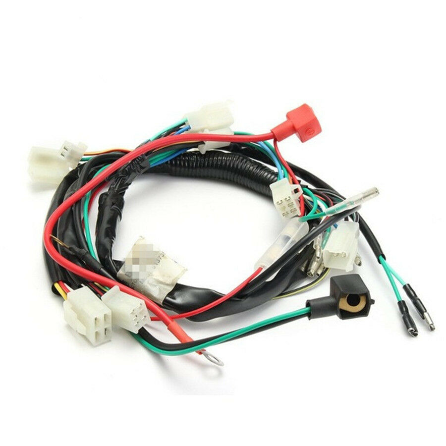 Motorcycle Wiring Harness Machine Electric Start Wiring Loom For Pit Bike ATV