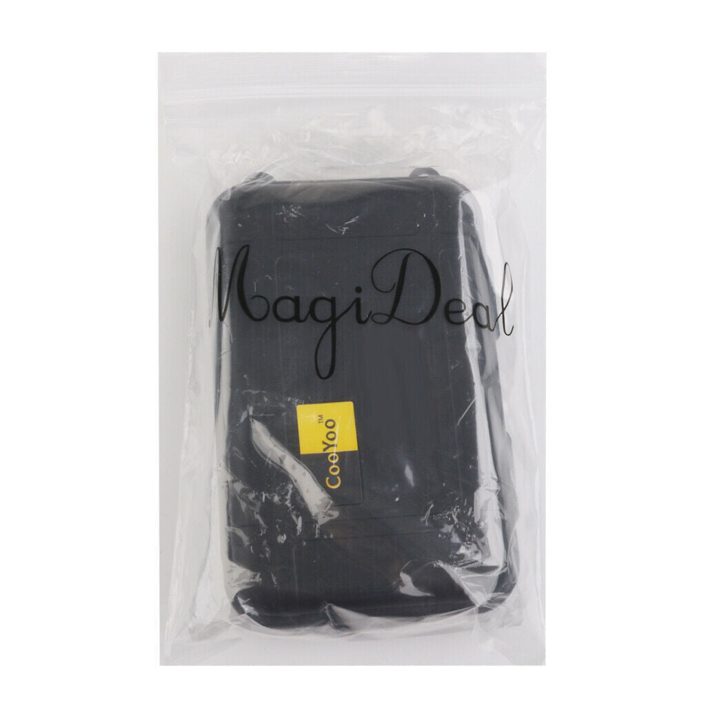 Storage Box Waterproof Foam Floating Survivor Case for Hiking L,Black