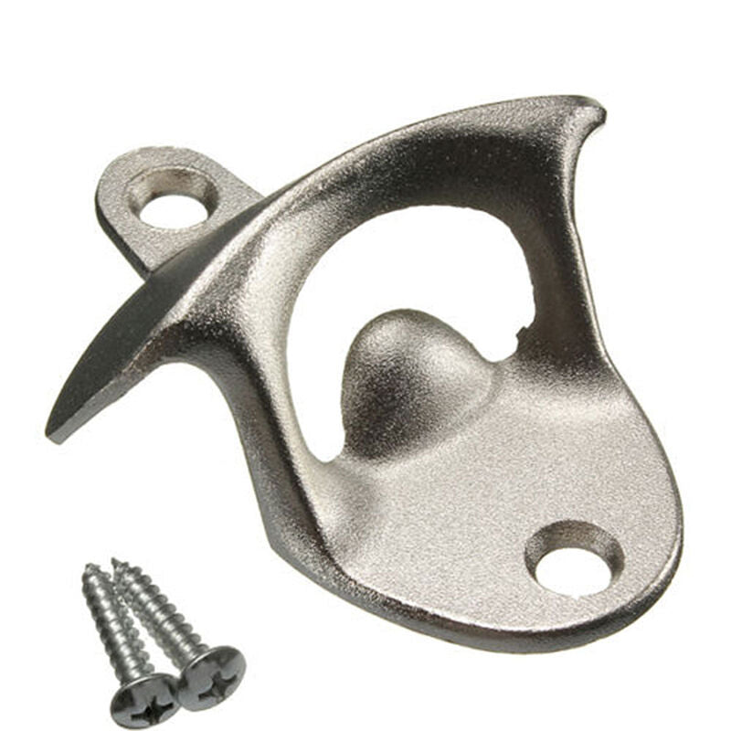 Retro Wall Mounted Bottle Beer Coke Cap Metal Fixed Opener Bar Kitchen Craft  NC