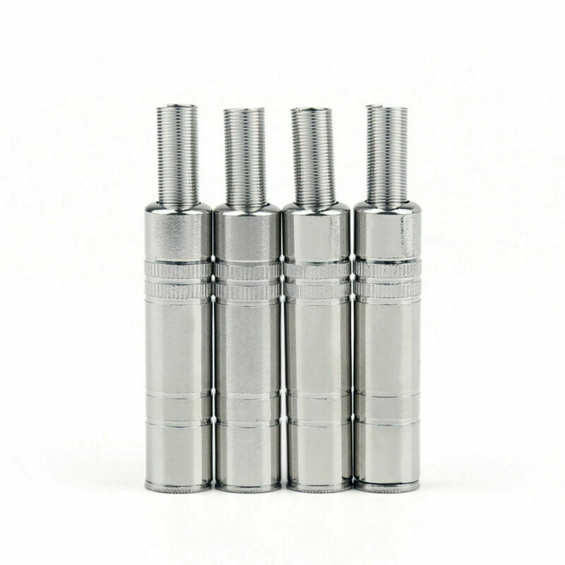 4 Pcs Metal 6.35mm Female 1/4" Stereo Jack Connector SP