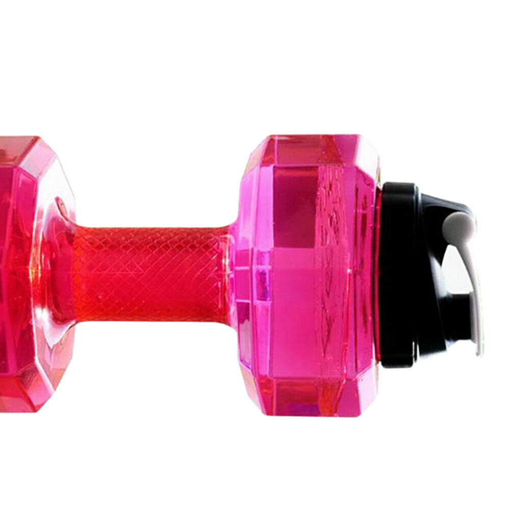 2 Pcs Portable Sport Kettle Gym Hiking Water Bottle Training Drink Jug Pink