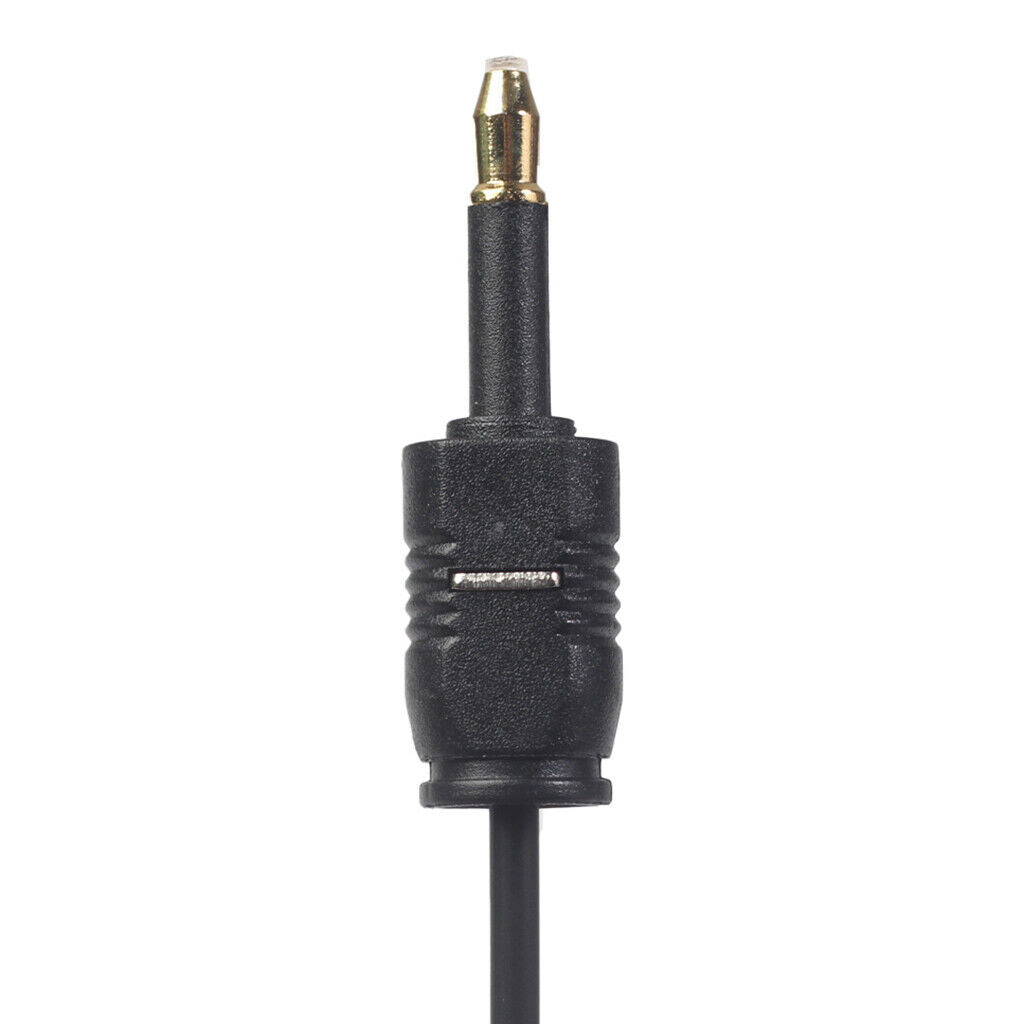 Black Audio Cable TOSlink Plug to MINI-TOSLink OPTICAL 3.5mm Jack 150cm
