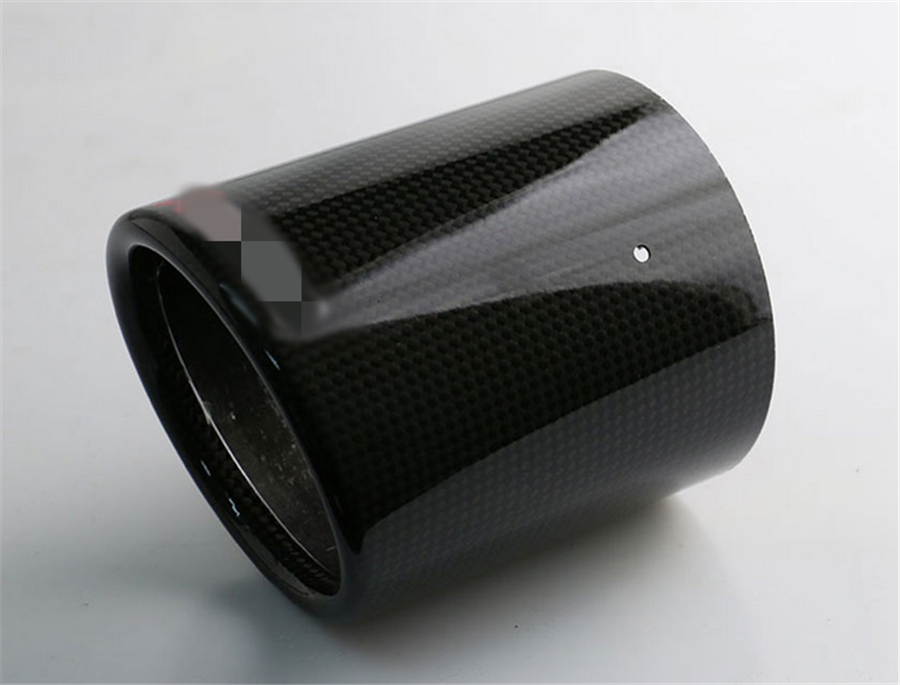 4" Outlet Car Carbon Fiber Exhaust Tip Shell Cover Sleeve Muffler Pipe Shroud