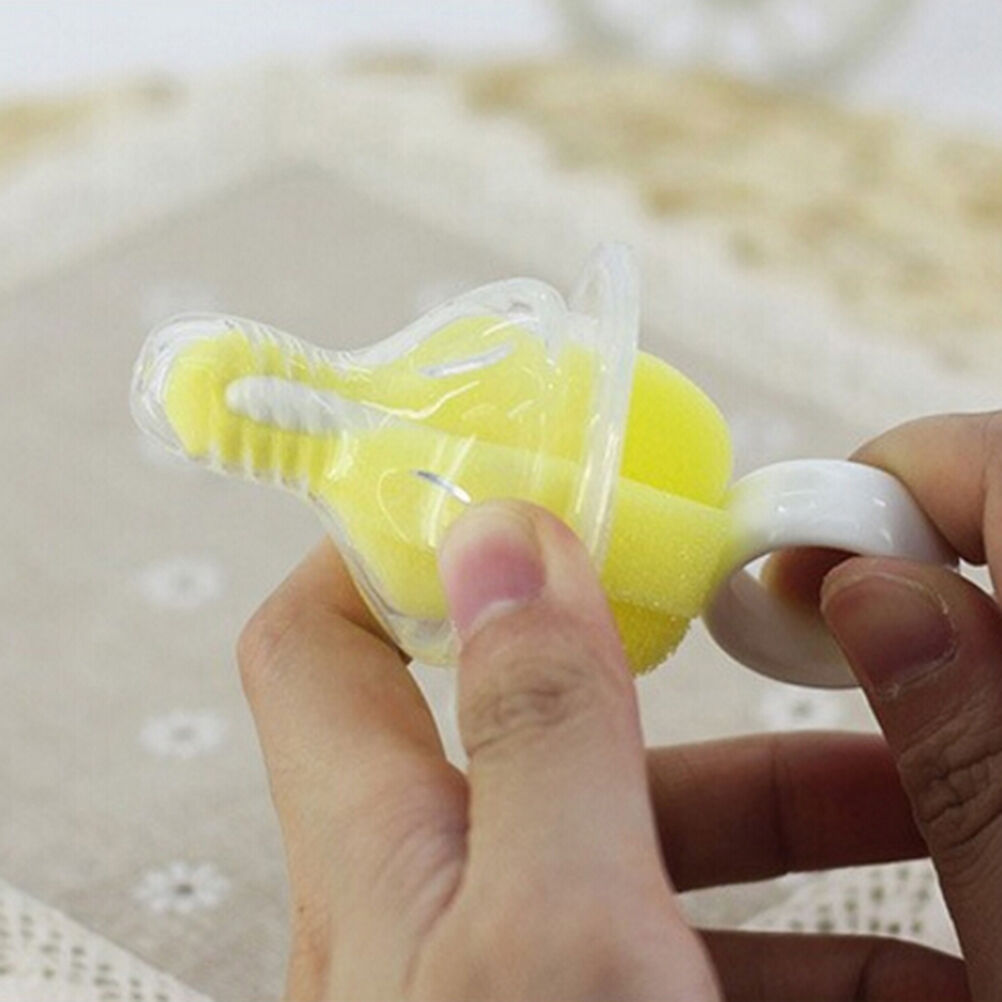 6pcs New Baby Nipple Brush Bottle Brush Sponge Cleaner With Pacifier Brus.l8