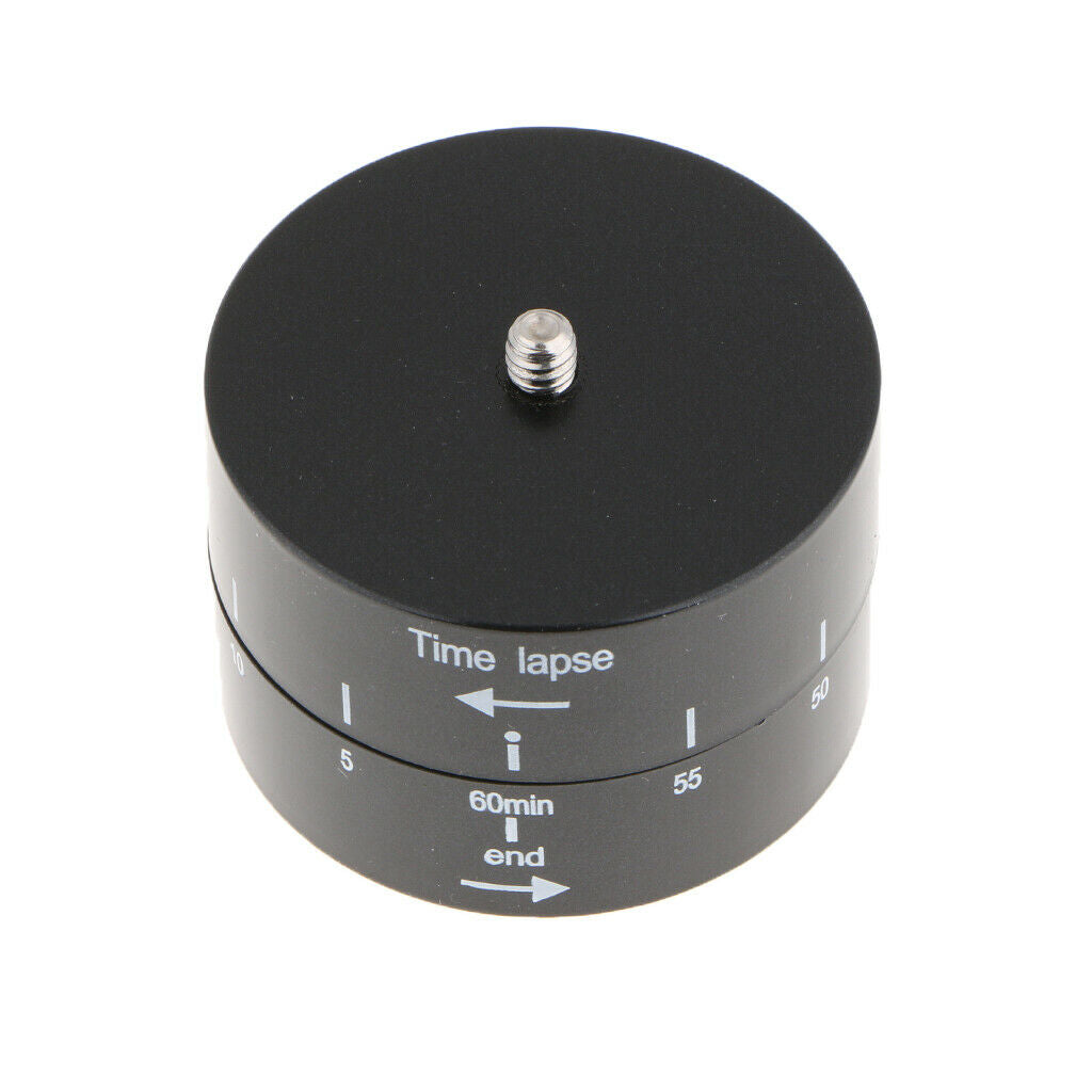 360° 60 Minute Time Lapse Tripod Head Stabilizer Adapter for Camera DSLR