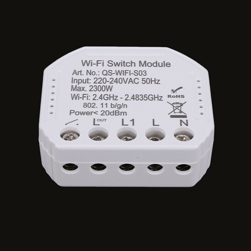 2Pcs Wifi Smart Light Switch Diy Breaker Module Smart Life/Tuya App Remote ConI7