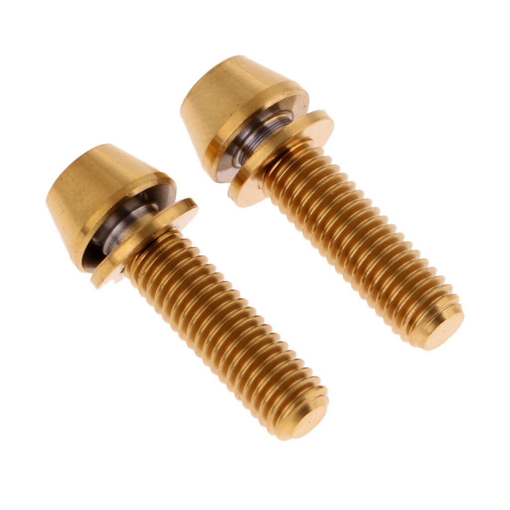 Pack 4 M5x16 / 20mm Titanium Alloy Taper Head Screw for Cycling