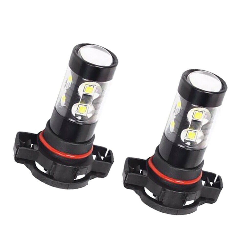 Pair Of LED Fog Light Bulbs For Auto Replacement