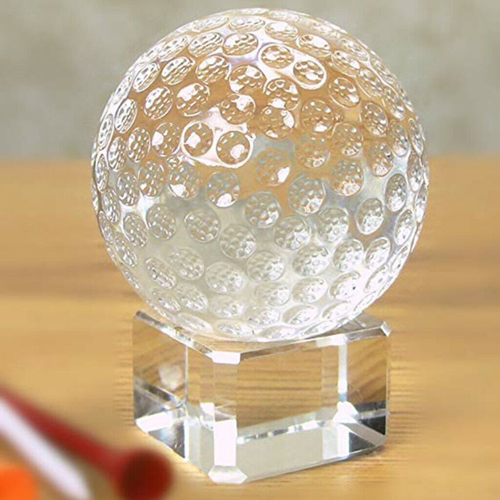 60mm Clear Crystal Golf Ball (No Stand) for Kids Bedroom Decor